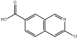 3-chloroisoquinoline-7-carboxylic acid Struktur