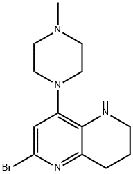 6-Bromo-8-(4-methylpiperazin-1-yl)-1,2,3,4-tetrahydro-1,5-naphthyridine Structure