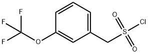 (3-(trifluoromethoxy)phenyl)methanesulfonyl chloride 结构式