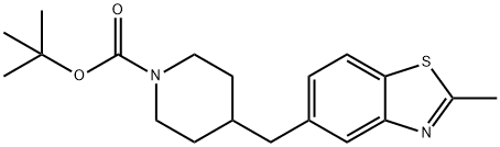 tert-butyl 4-[(2-Methyl-1,3-benzothiazol-5-
yl)Methyl]piperidine-1-carboxylate Structure