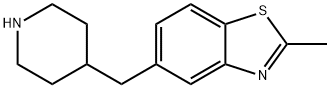 2-甲基-5-(4-哌啶甲基)苯并噻唑 结构式