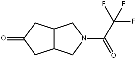 2-(2,2,2-三氟乙酰基)六氢环戊[C]吡咯-5(1H)-酮,1263280-07-4,结构式