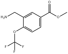 methyl 3-(aminomethyl)-4-(trifluoromethoxy)benzoate Structure
