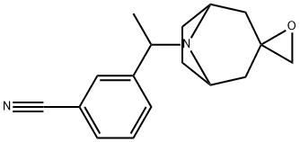 3-(1-(8-Azaspiro[bicyclo[3.2.1]octane-3,2'-oxiran]-8-yl)ethyl)benzonitrile 结构式