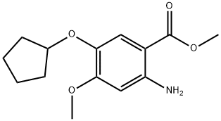Methyl 2-aMino-5-(cyclopentyloxy)-4-
Methoxybenzoate Struktur