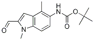 tert-butyl N-(2-forMyl-1,4-diMethyl-1H-indol-5-
yl)carbaMate Struktur