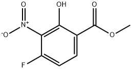 3-硝基-4-氟水杨酸甲酯 结构式