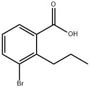 3-溴-2-丙基苯甲酸 结构式