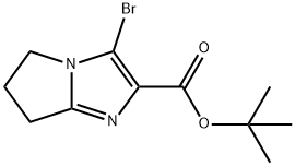 2-BOC-3-溴-6,7-二氢-5H-吡咯并[1,2-A]咪唑, 1263285-53-5, 结构式