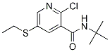 N-tert-butyl-2-chloro-5-(ethylsulfanyl)pyridine-3-
carboxaMide Structure