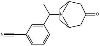 3-(1-(3-Oxo-8-azabicyclo[3.2.1]octan-8-yl)ethyl)benzonitrile 结构式