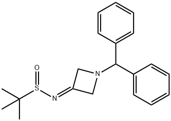 1-二苯甲基-3-(三氟甲基)氮杂啶-3-醇 结构式