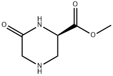 2-Piperazinecarboxylicacid,6-oxo-,methylester,(2R)-(9CI) Structure