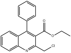ETHYL 2-(CHLOROMETHYL)-4-PHENYLQUINOLINE-3-CARBOXYLATE HYDROCHLORIDE Struktur