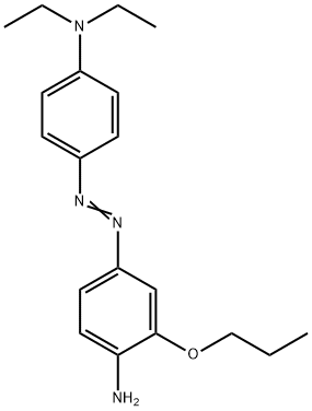 4-((4-AMINO-3-N-PROPOXY-PHENYL)AZO)-N,N-DIETHYLANILINE Struktur