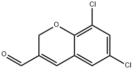 6,8-DICHLORO-2H-CHROMENE-3-CARBALDEHYDE 化学構造式