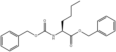 Norleucine, N-[(phenylmethoxy)carbonyl]-, phenylmethyl ester Structure