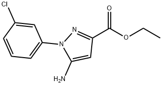 ethyl 5-amino-1-(3-chlorophenyl)-1H-pyrazole-3-carboxylate Struktur