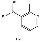 2-Fluoropyridine-3-boronic acid hydrate Struktur