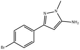 5-(4-溴苯基)-2-甲基-2H-吡唑-3-胺 结构式
