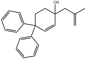 1-(2-METHYL-ALLYL)-4,4-DIPHENYL-CYCLOHEX-2-ENOL Struktur