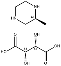 (S)-2-甲基哌嗪酒石酸盐, 126458-15-9, 结构式