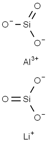 aluminum lithium silicate,12646-13-8,结构式