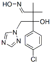 4-クロロ-β-ヒドロキシ-α,α-ジメチル-β-[(1H-1,2,4-トリアゾール-1-イル)メチル]ベンゼンプロパンニトリル 化学構造式