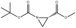 (S)-tert-butyl methyl aziridine-1,2-dicarboxylate 化学構造式