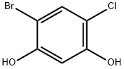 1,3-BENZENEDIOL, 4-BROMO-6-CHLORO-,126521-73-1,结构式
