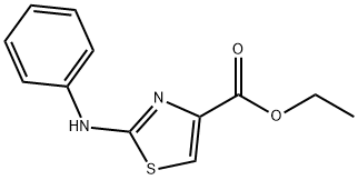 2-(フェニルアミノ)-4-チアゾールカルボン酸エチル 化学構造式