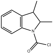 1H-Indole-1-carbonyl chloride, 2,3-dihydro-2,3-dimethyl- (9CI),126535-39-5,结构式