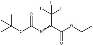 ETHYL 2-[TERT-BUTOXYCARBONYLIMINO]-3,3,3-TRIFLUORO-PROPIONATE Structure