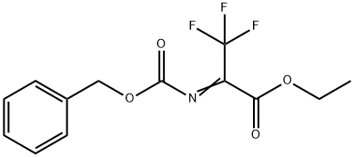 ETHYL 2-[BENZYLOXYCARBONYLIMINO]-3,3,3-TRIFLUORO-PROPIONATE Struktur