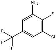 3-Chloro-2-fluoro-5-(trifluoromethyl)aniline Structure