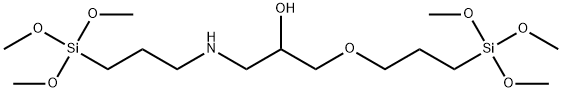 1,11-bis(trimethoxysilyl)-4-oxa-8-azaundecan-6-ol,50% in methanol Structure