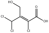 2-CHLORO-3-(DICHLOROMETHYL)-4-HYDROXYBUT-2-ENOICACID Structure