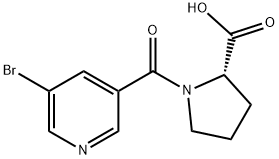 1-(5-BROMO-PYRIDINE-3-CARBONYL)-PYRROLIDINE-2-CARBOXYLIC ACID