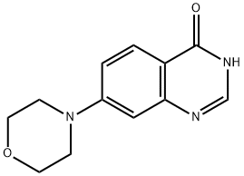 3,4-Dihydro-7-(morpholin-4-yl)-4-oxoquinazoline, 4-(3,4-Dihydro-4-oxoquinazolin-7-yl)morpholine Structure