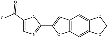 2-(5-氯羰基-2-唑基)-5,6-亚甲基二羟基苯并呋喃 结构式
