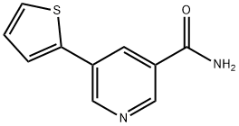 5-(噻吩-2-基)烟酰胺 结构式