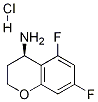 (R)-5,7-二氟铬-4-胺盐酸盐, 1266229-95-1, 结构式