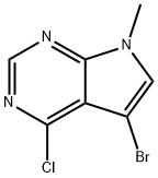 5-溴-4-氯-7-甲基吡咯并嘧啶,1266343-30-9,结构式