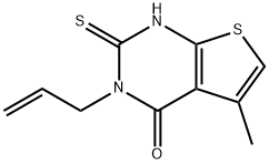 3-allyl-2-mercapto-5-methylthieno[2,3-d]pyrimidin-4(3H)-one 结构式
