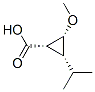Cyclopropanecarboxylic acid, 2-methoxy-3-(1-methylethyl)-, (1alpha,2ba,3ba)- (9CI) 结构式
