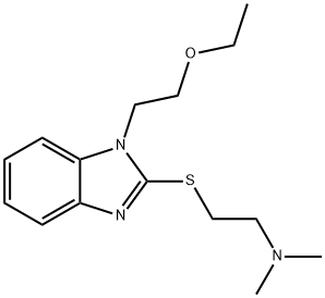 126660-48-8 1-ethoxyethyl-2-dimethylaminoethylthiobenzimidazole