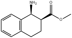 2-Naphthalenecarboxylicacid,1-amino-1,2,3,4-tetrahydro-,methylester,cis-(9CI) 化学構造式