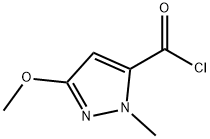 1H-Pyrazole-5-carbonyl chloride, 3-methoxy-1-methyl- (9CI) 结构式