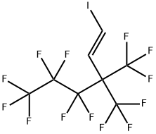 1H,2H-HEPTAFLUORO-3,3-BIS(TRIFLUOROMETHYL)-1-IODOHEX-1-ENE Structure