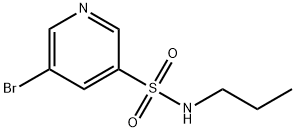 5-broMo-N-propylpyridine-3-sulfonaMide 化学構造式